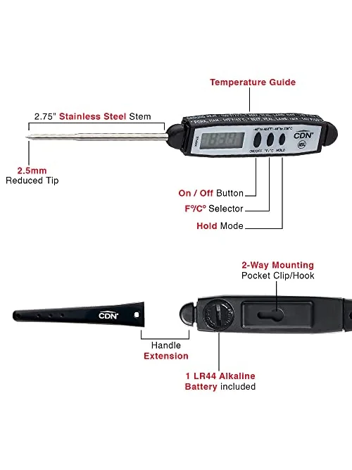 CDN Термометр цифровой для мяса DT450X — 5