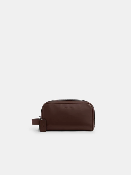 Дорожный несессер Coach из гладкой кожи