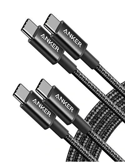 Anker кабель USB-C 60W 2м чёрный 2 шт — черный
