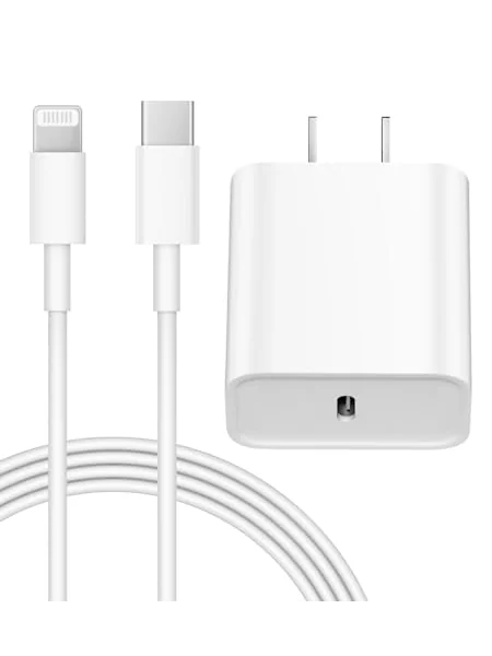 Зарядное устройство iPhone 20W USB-C с кабелем 6FT — изображение 1 из 6, белый