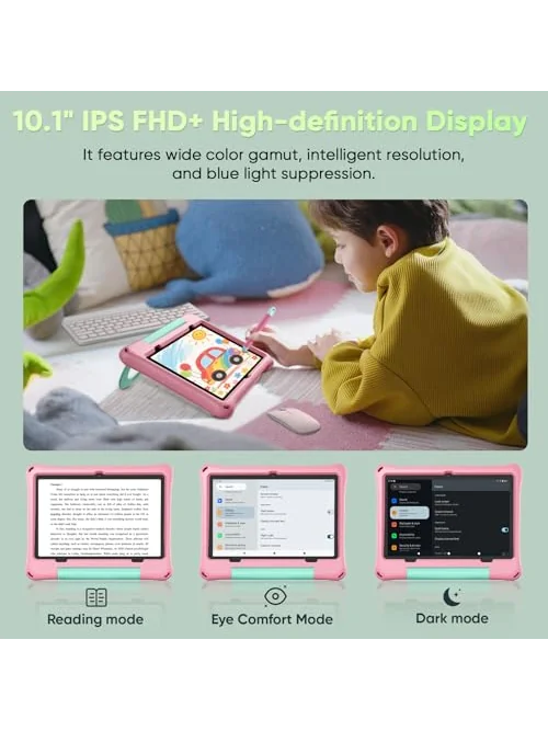 aiprotablet детский планшет 10 дюймов Android 16 с клавиатурой и стилусом — 4