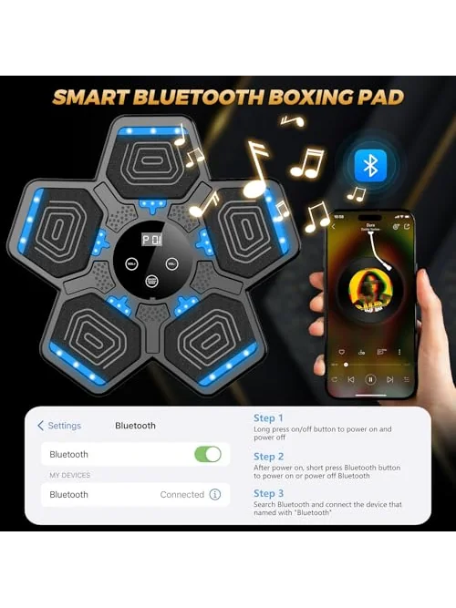 LOLBOX Music Boxing Machine боксёрский тренажёр умный — изображение 4 из 6, чёрный
