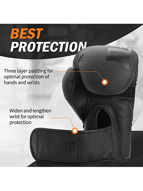 Боксёрские перчатки 16oz — изображение 4 из 6, черный