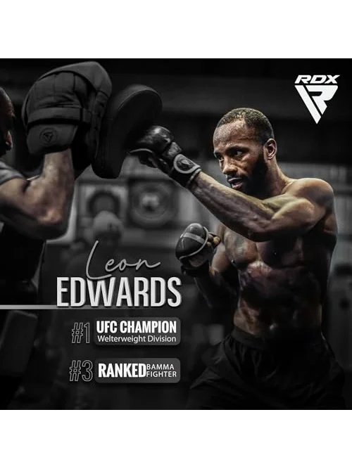 RDX лапы боксёрские curved focus mitts — изображение 5 из 6, черный