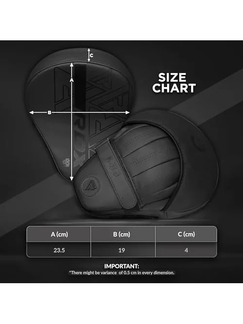 RDX лапы боксёрские curved focus mitts — изображение 6 из 6, черный
