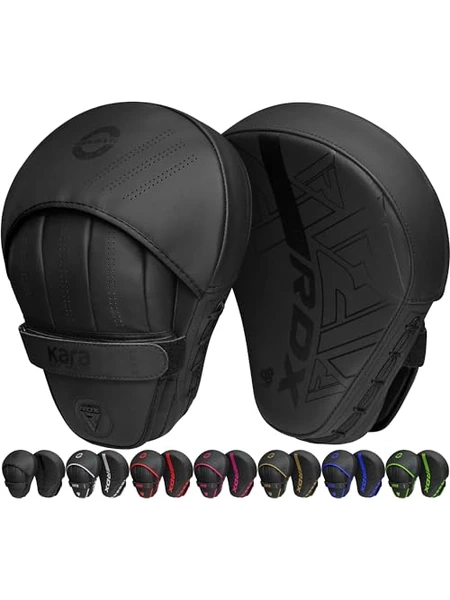 RDX лапы боксёрские curved focus mitts — черный
