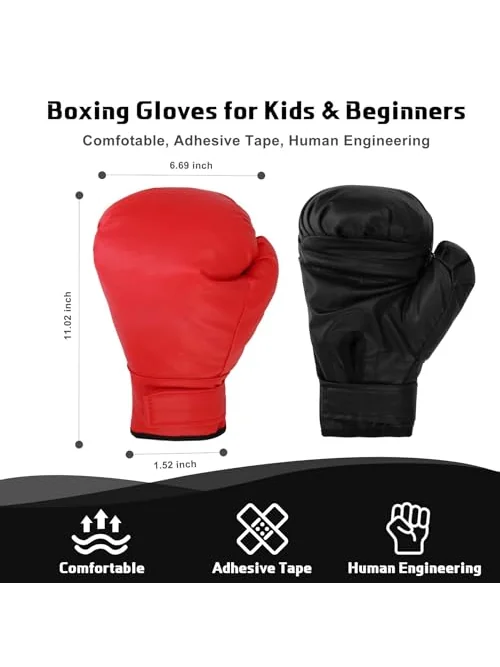 Boxing Gloves боксёрские перчатки детские — изображение 4 из 6, чёрный