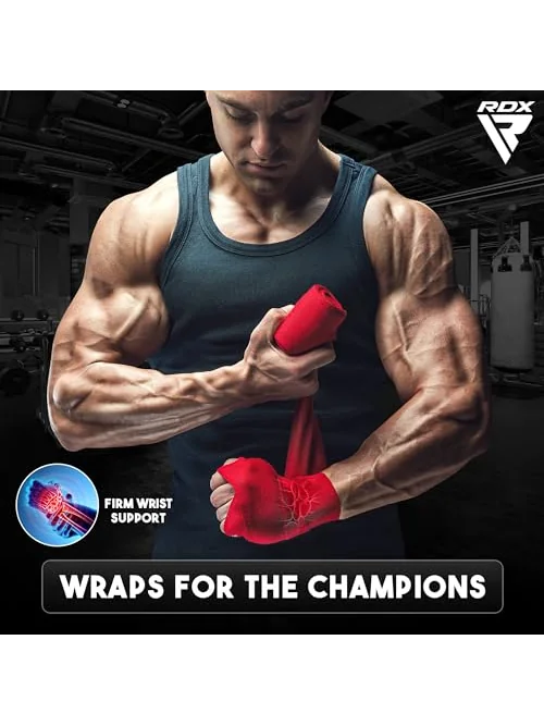 RDX Boxing Hand Wraps — боксёрские бинты 4.5м — изображение 5 из 6, черный