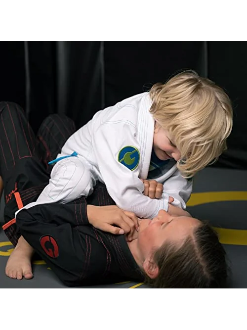 Детское кимоно для джиу-джитсу Gold BJJ, с белым поясом — изображение 6 из 6, чёрный или белый
