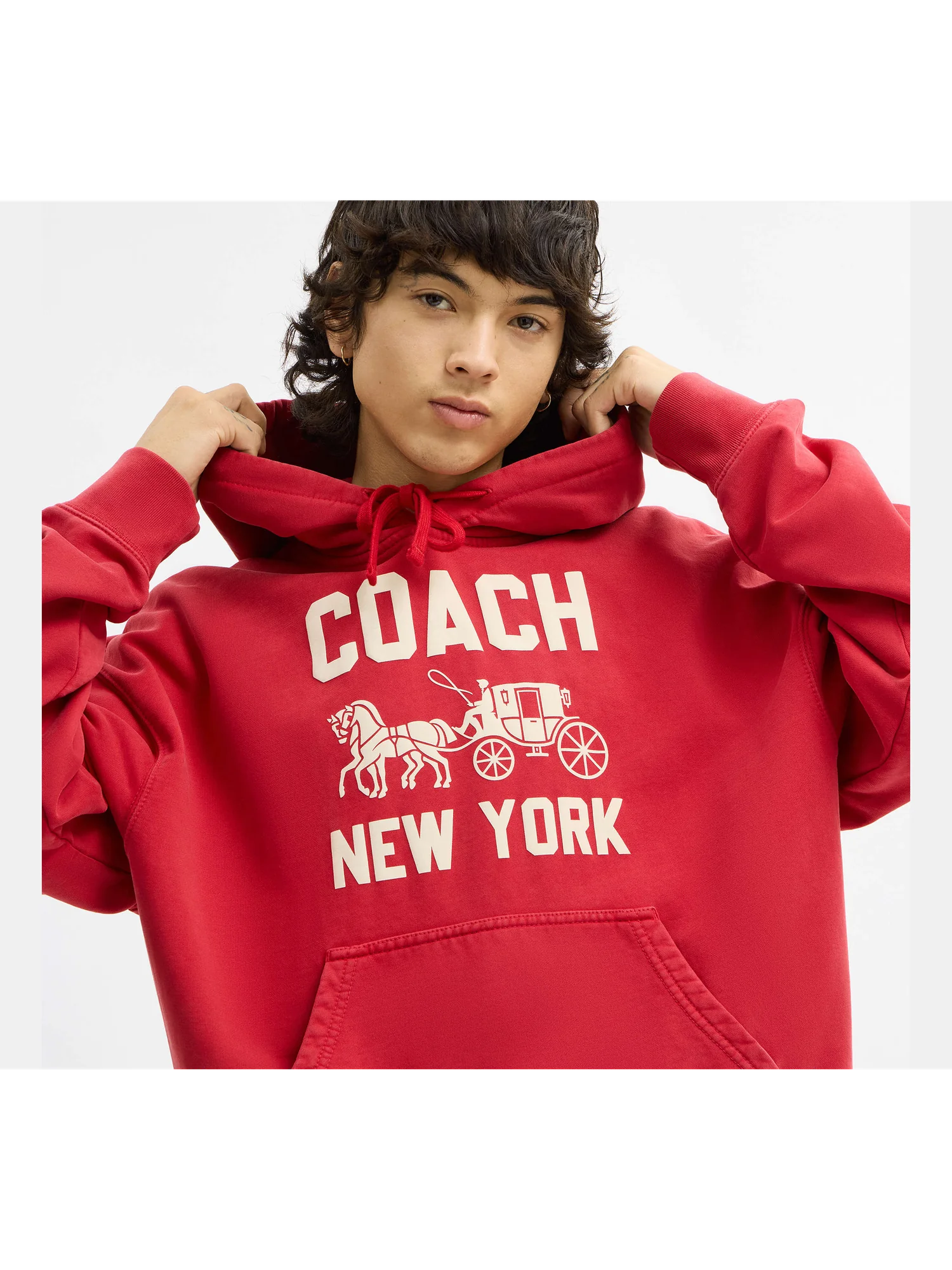 Худи Coach с принтом «Лошадь и карета» — 16
