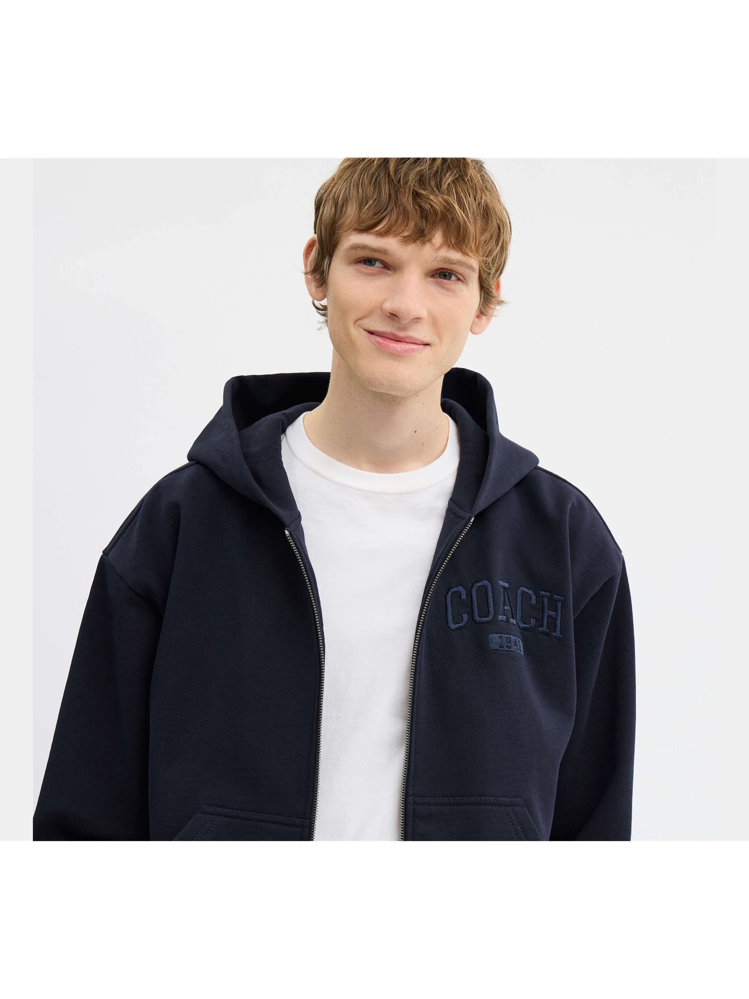 Худи Coach Boxy на молнии — 2