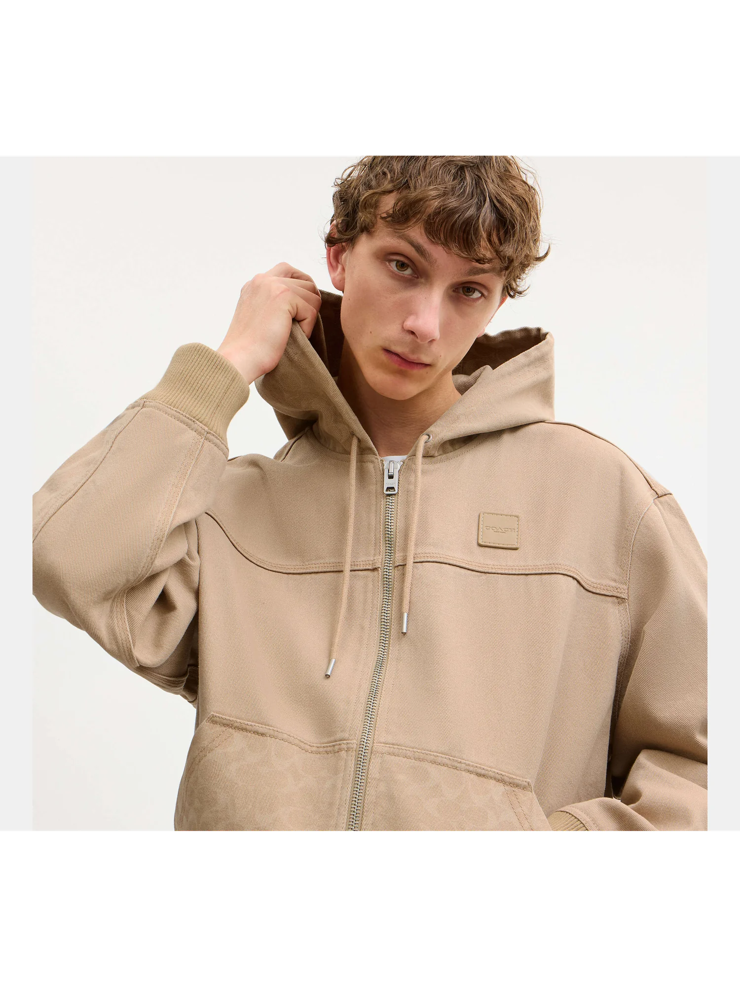 Куртка Coach с капюшоном на молнии — 6