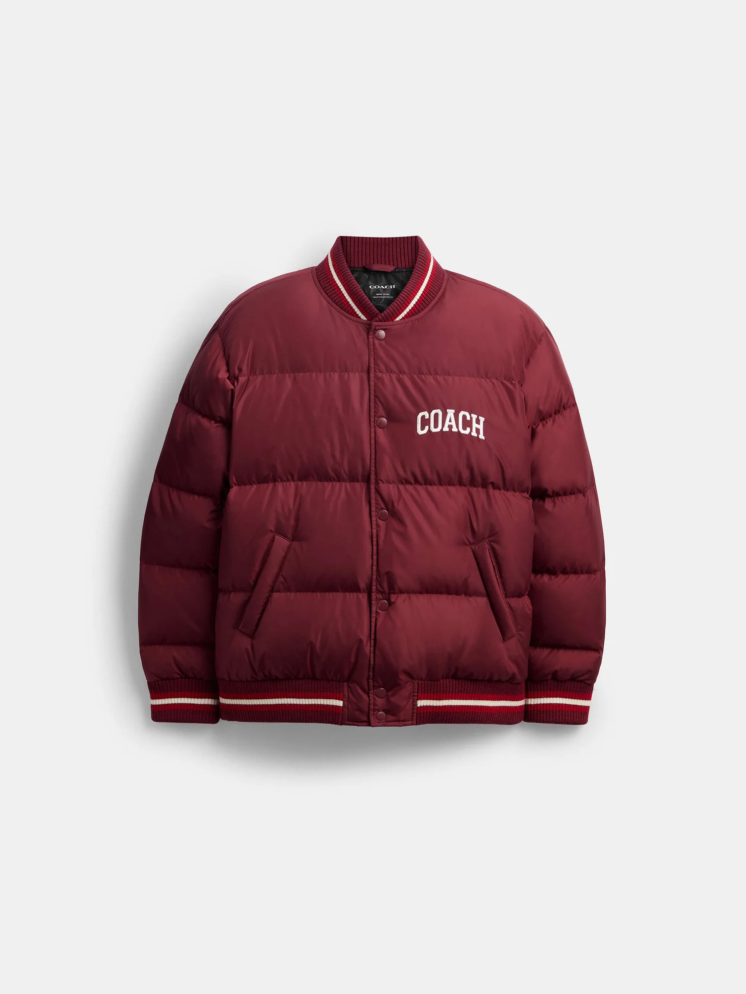 Пуховик-бомбер Coach Varsity из переработанного полиэстера — 15