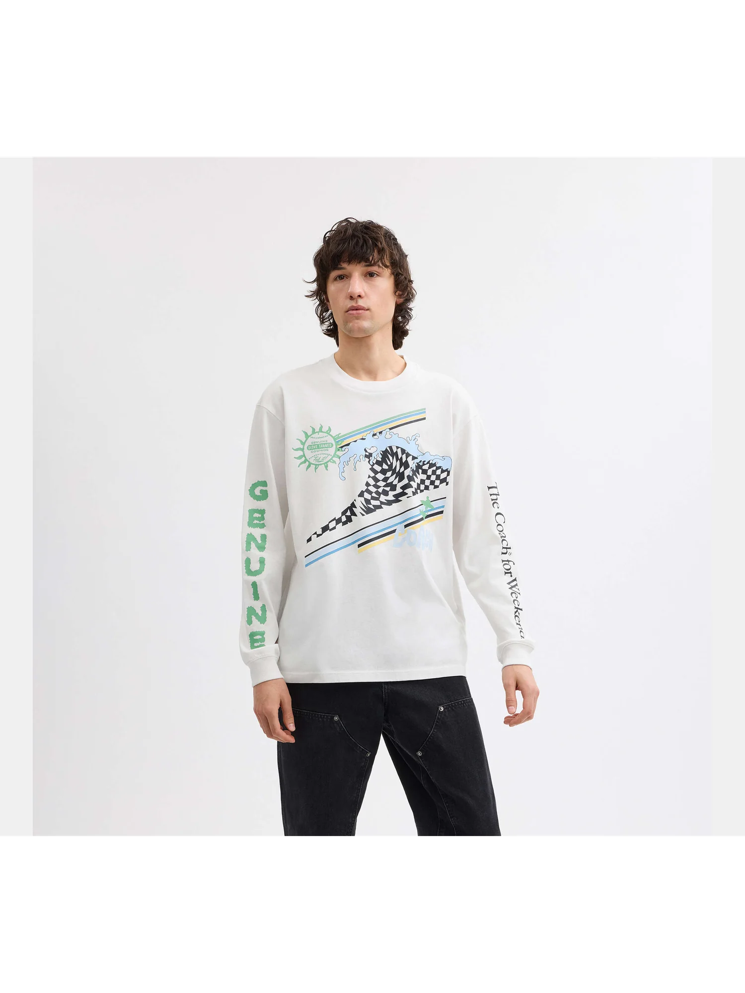 Свободный лонгслив Coach Surf из органического хлопка — 14