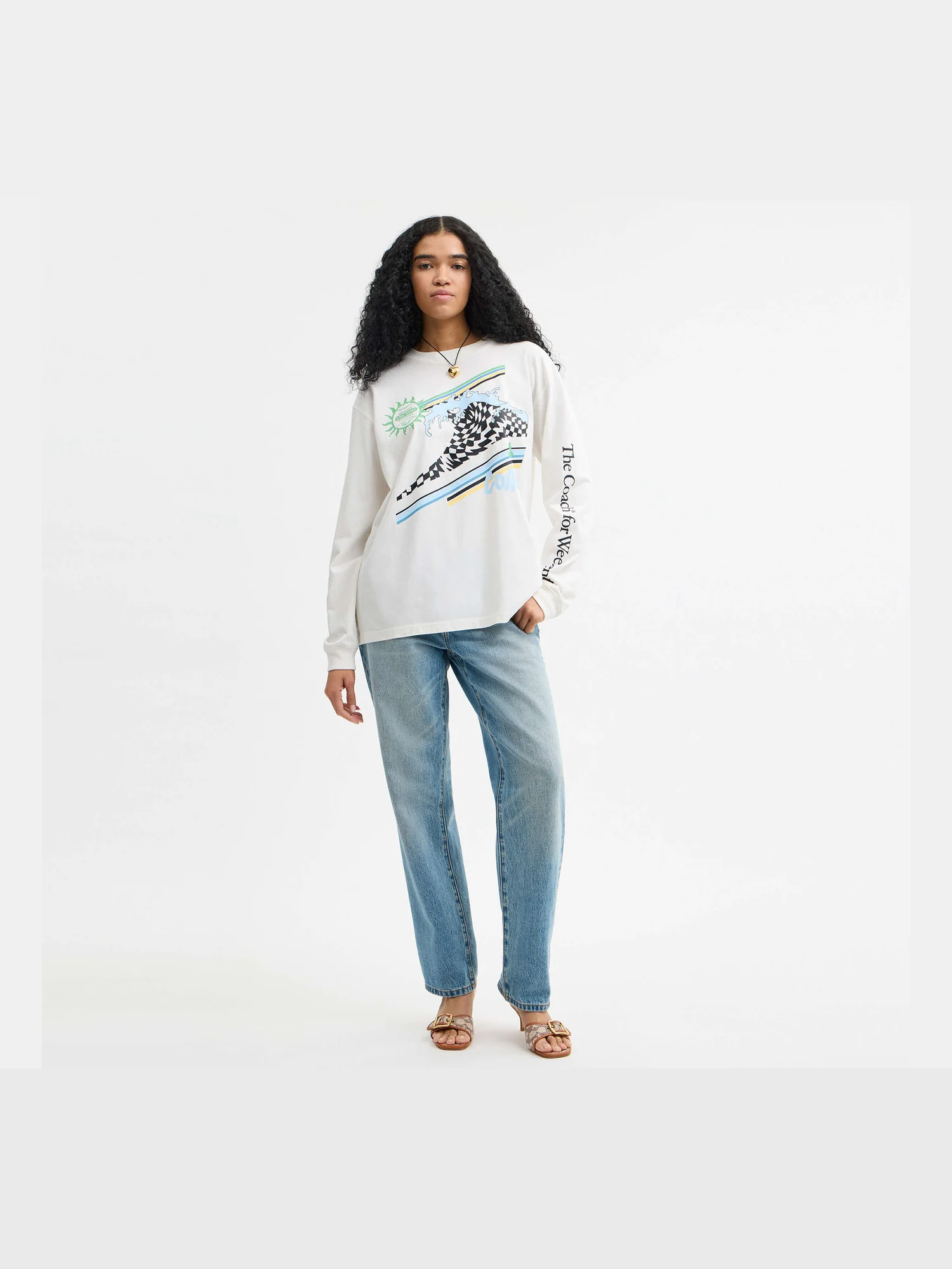 Свободный лонгслив Coach Surf из органического хлопка — 17