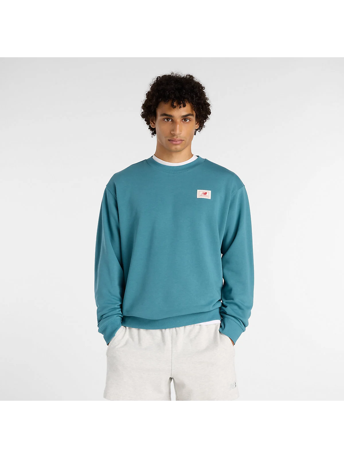 Мужской свитшот New Balance Woven Label — 1