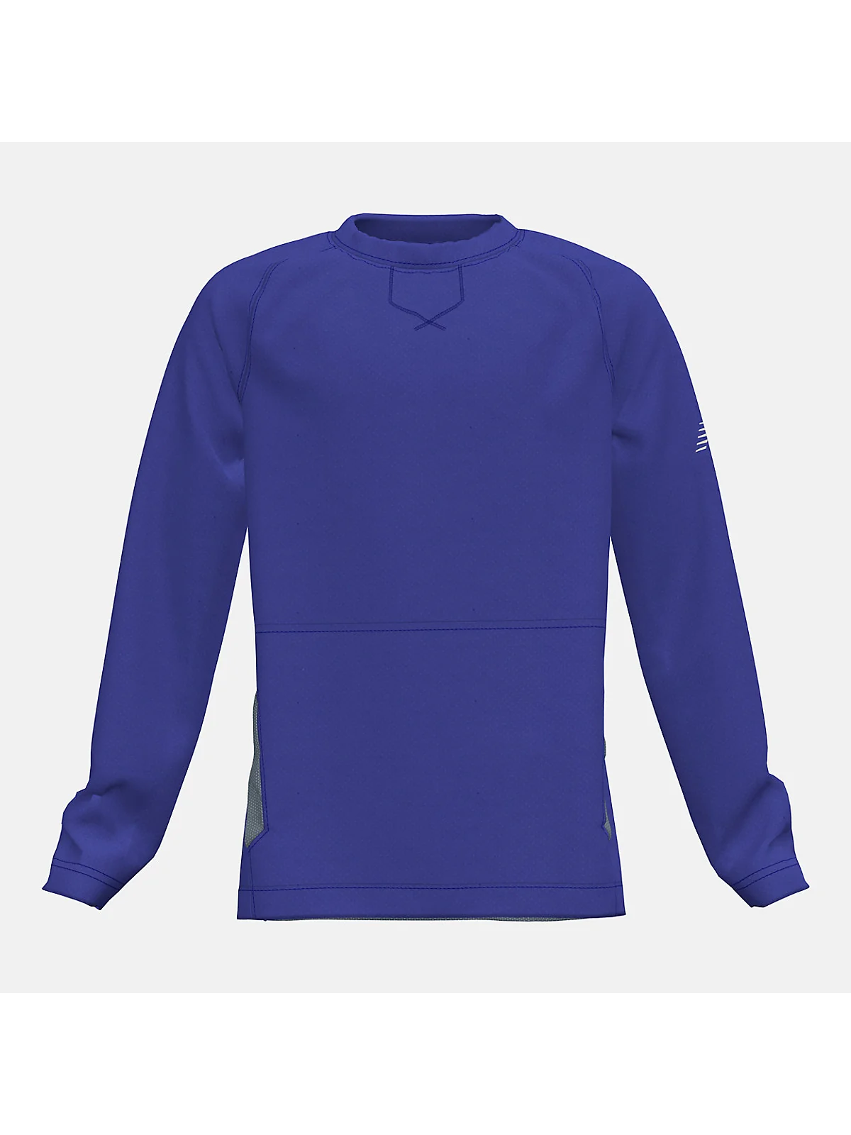 Детская толстовка New Balance Youth Pullover 2.0 синяя, вид спереди