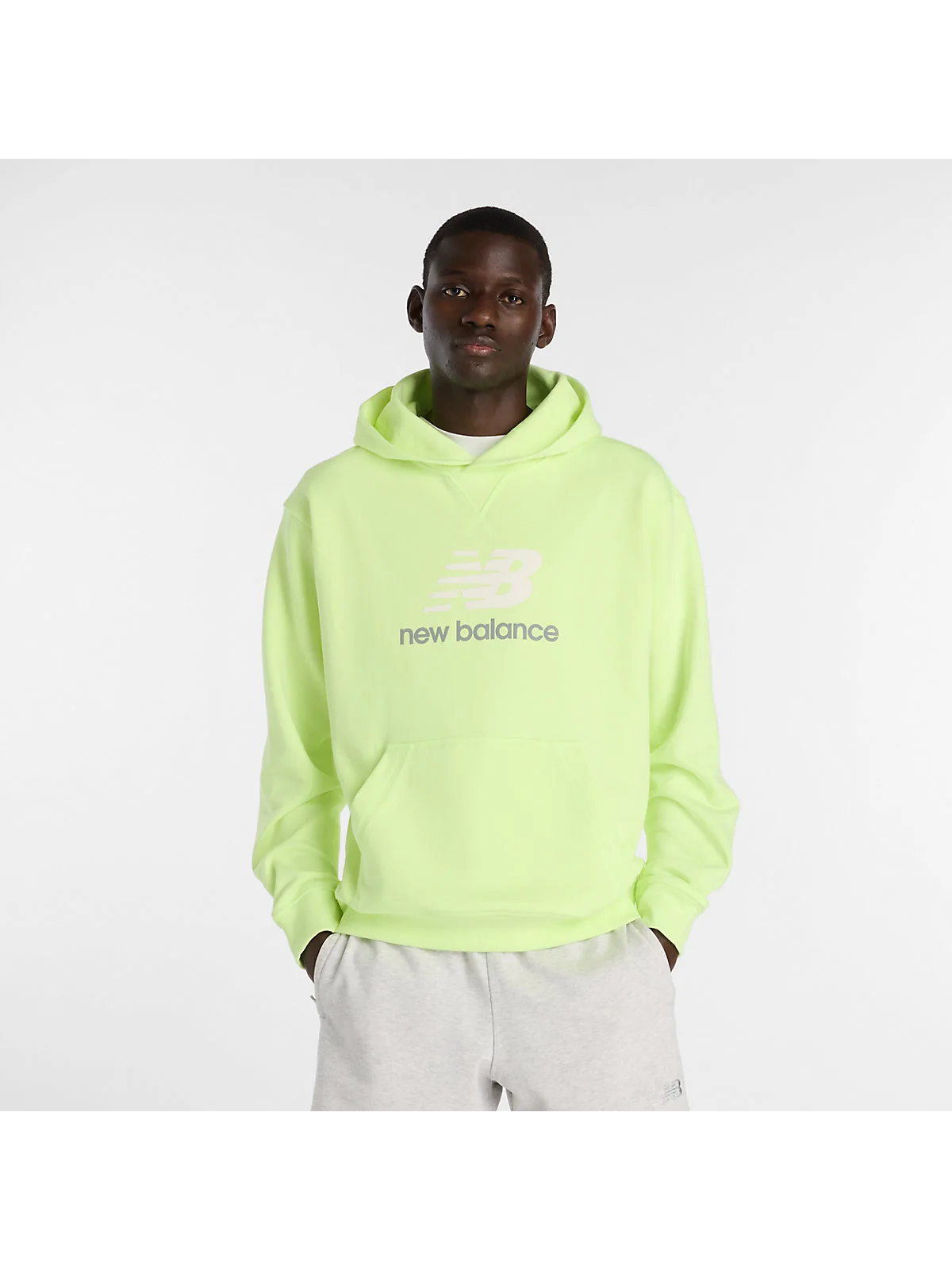 Худи New Balance Athletics French Terry зеленое — 1