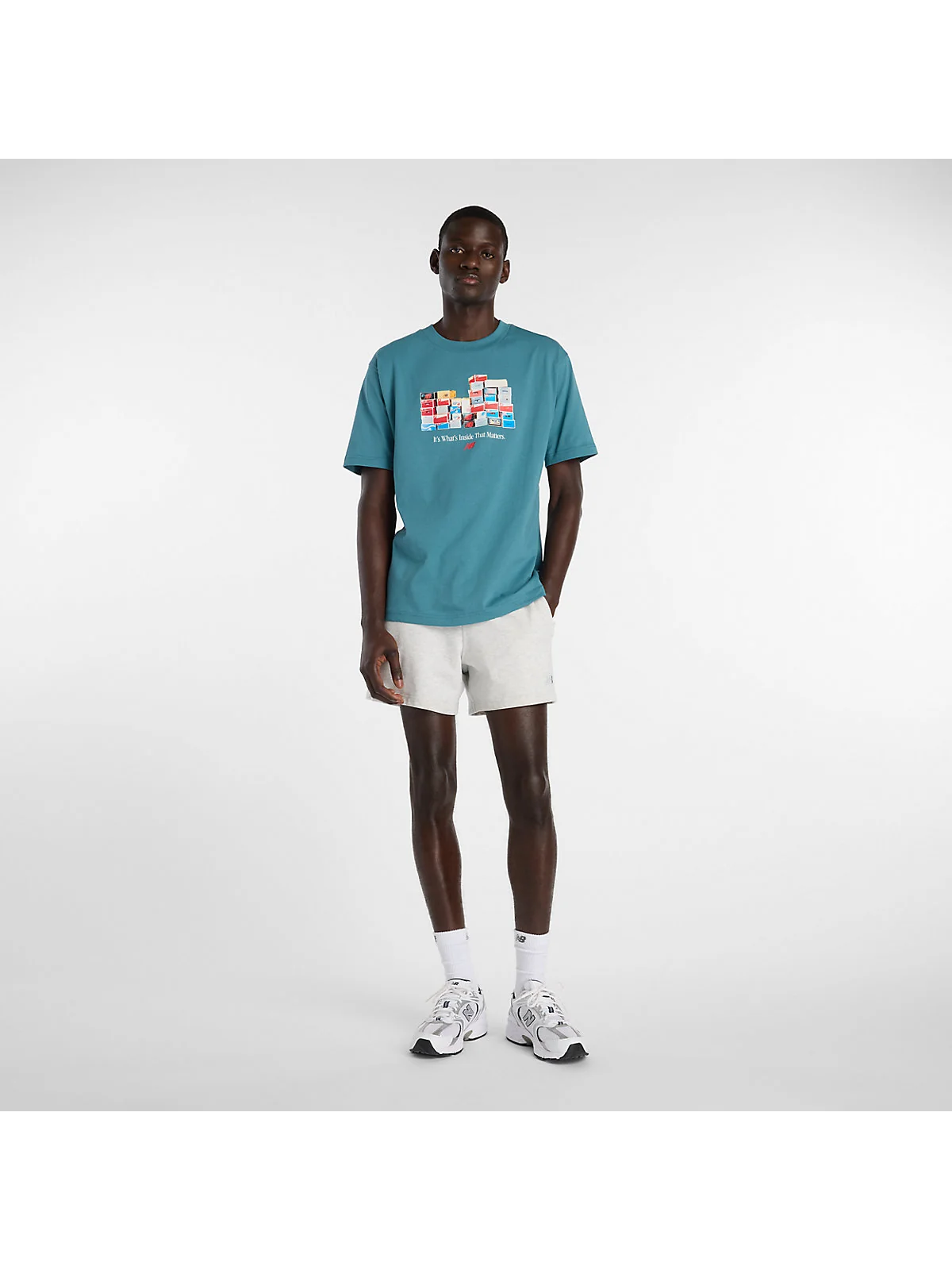 Футболка New Balance Boxes с принтом — 2