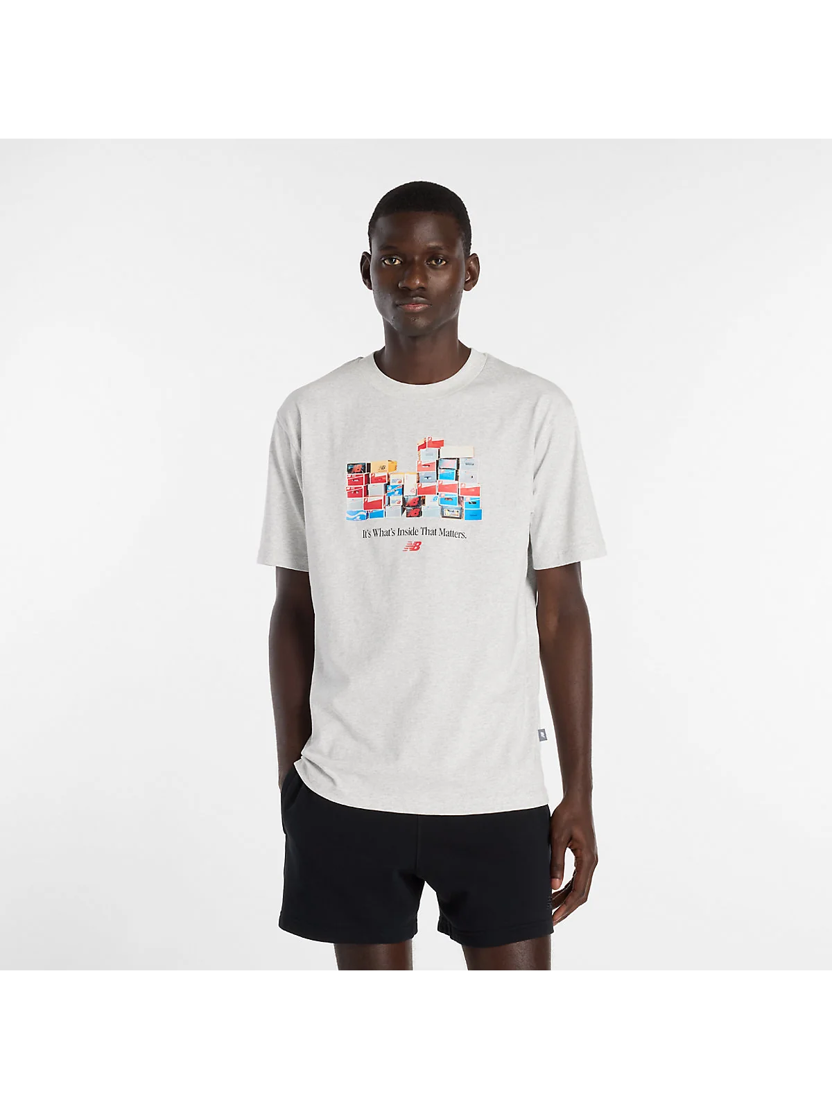 Футболка New Balance Boxes с принтом — 1
