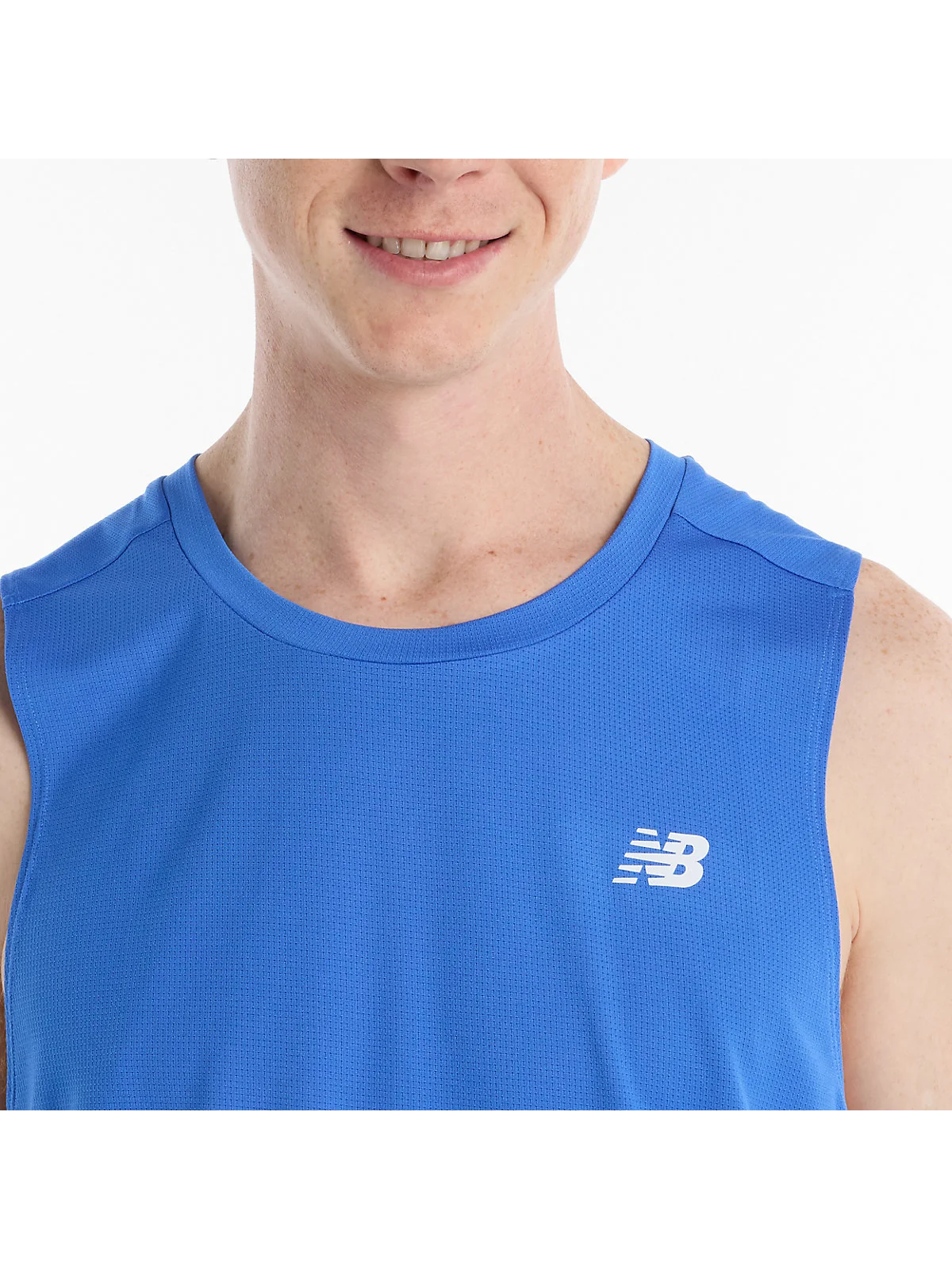 Майка New Balance Sport Tank синяя мужская — 2
