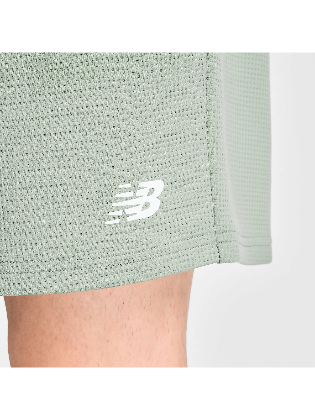 Шорты New Balance Textured Check оливковые — 6