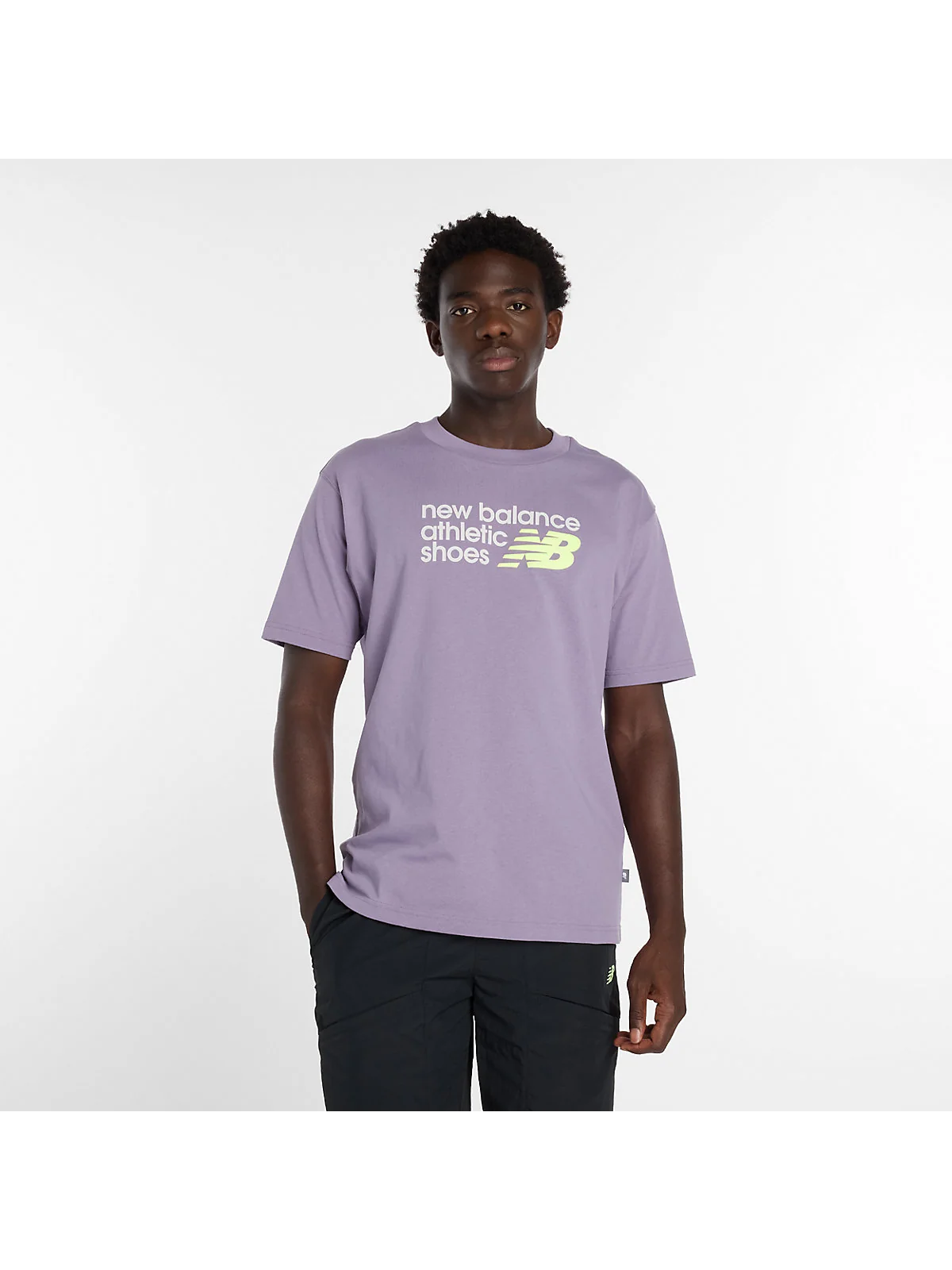 Футболка New Balance Athletics Premium Relaxed сиреневая — 1