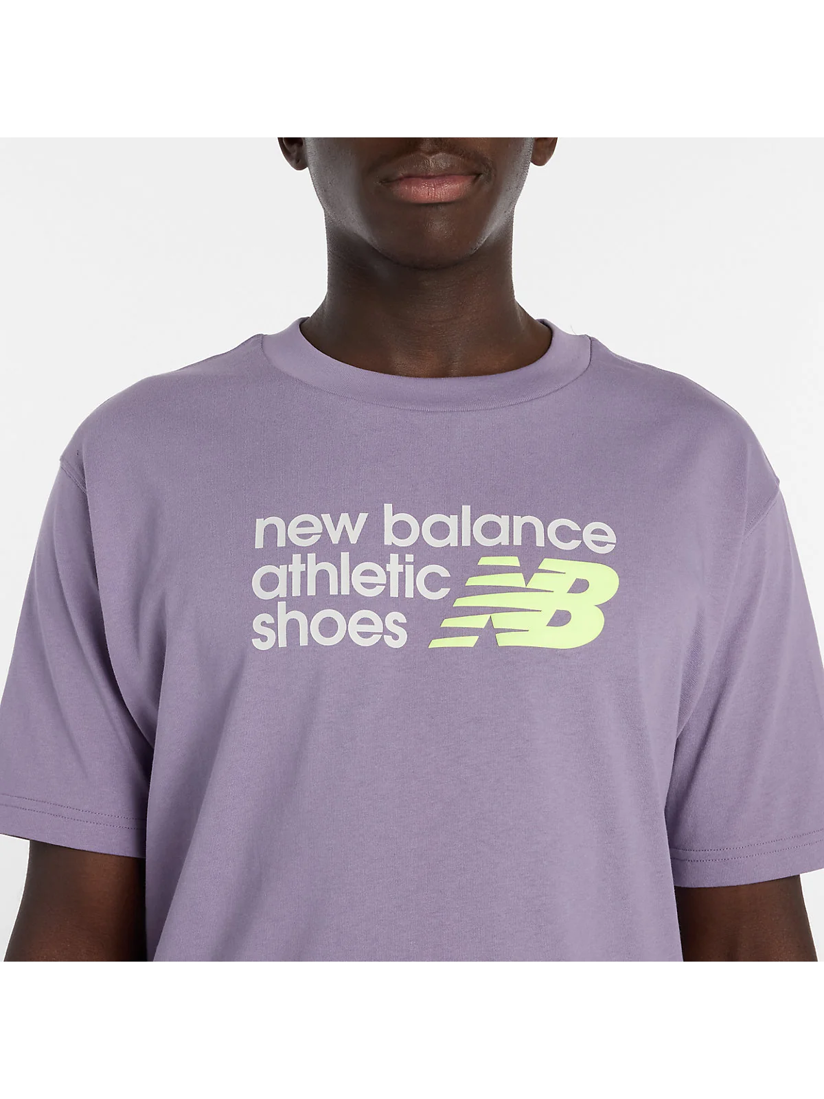 Футболка New Balance Athletics Premium Relaxed сиреневая — 3