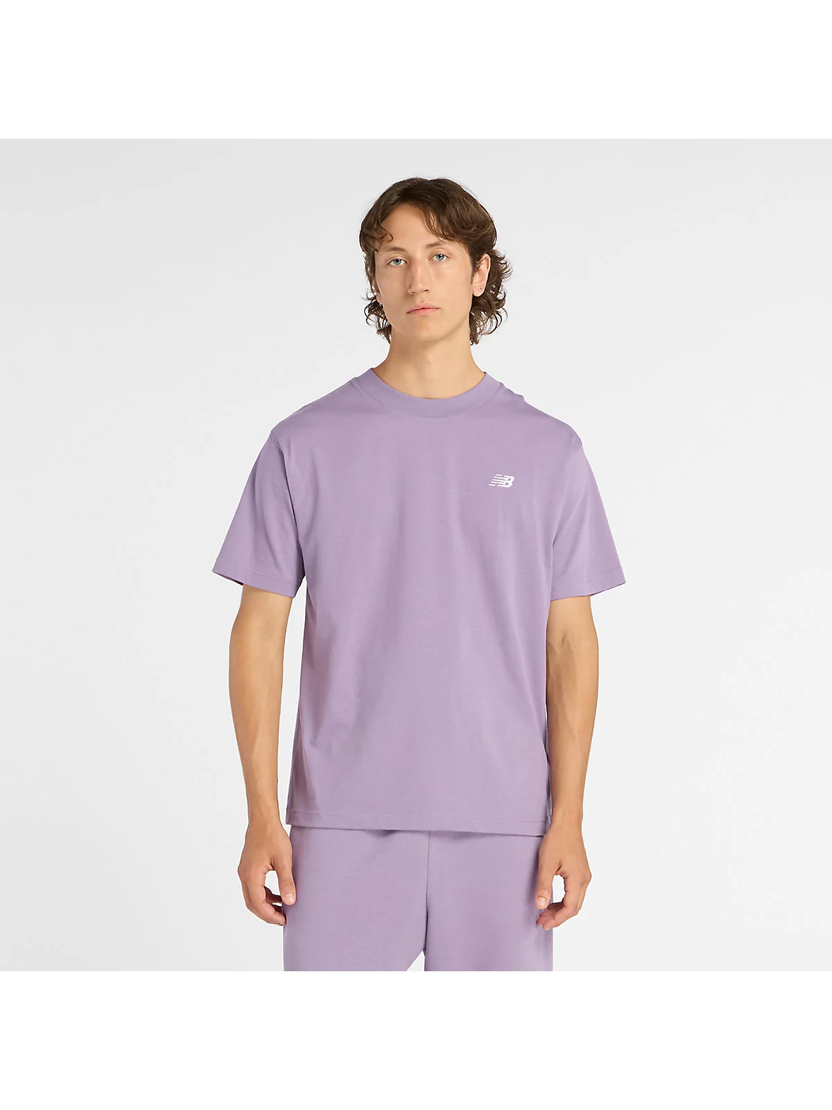 Футболка New Balance Sport Essentials Cotton фиолетовая — 1