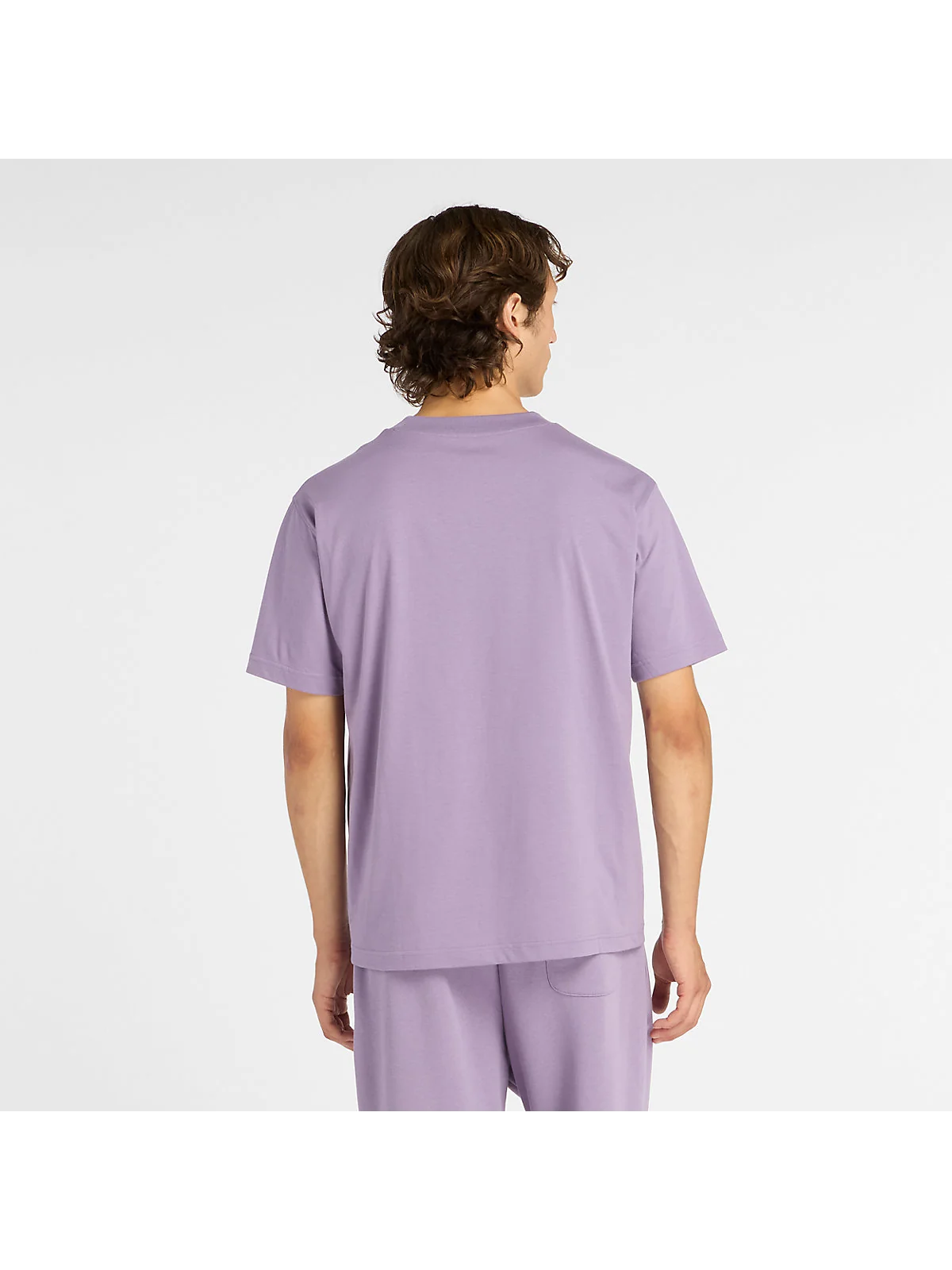 Футболка New Balance Sport Essentials Cotton фиолетовая — 3