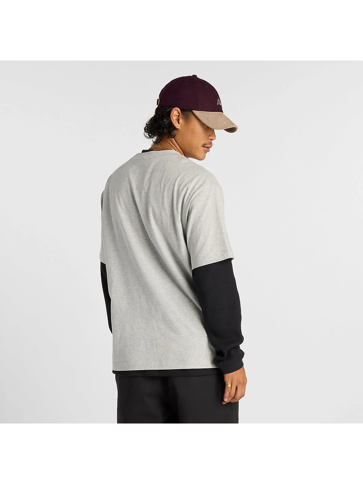 Футболка New Balance Numeric Small Logo серая — 4