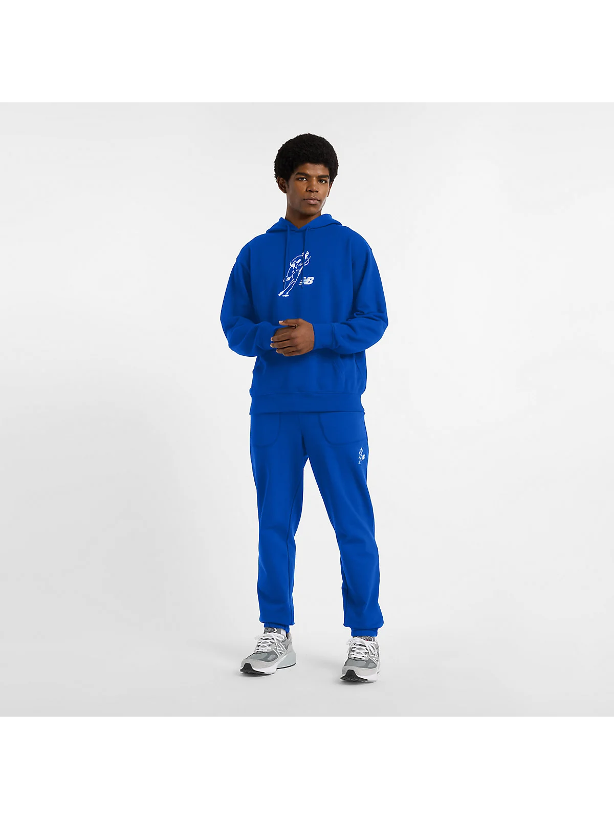 Худи New Balance Ohtani Logo Graphic синее — 2