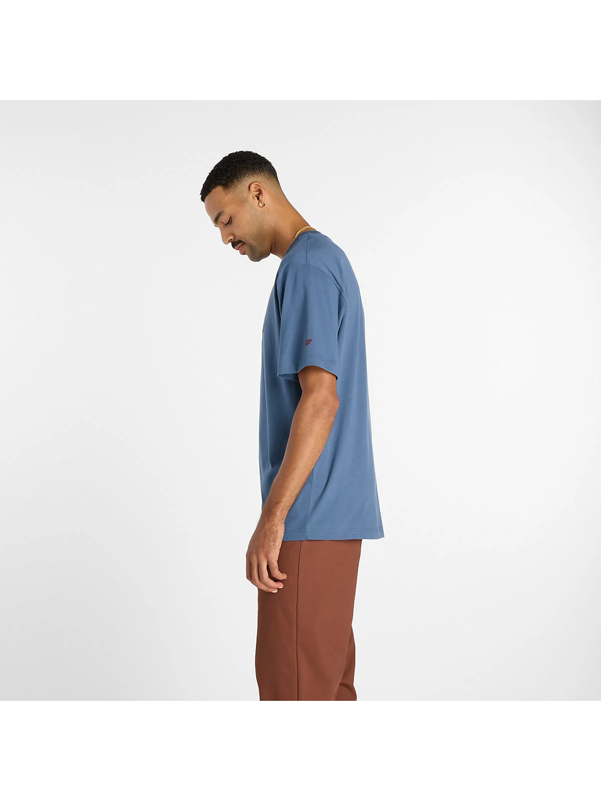 Футболка New Balance Numeric Stacked Graphic синяя — 5