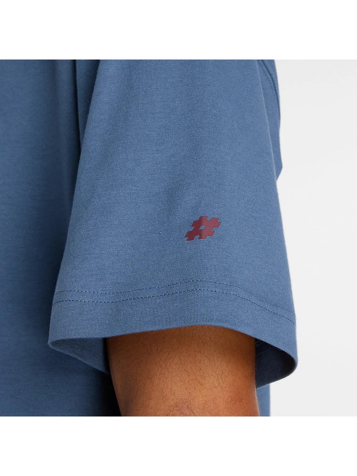 Футболка New Balance Numeric Stacked Graphic синяя — 6