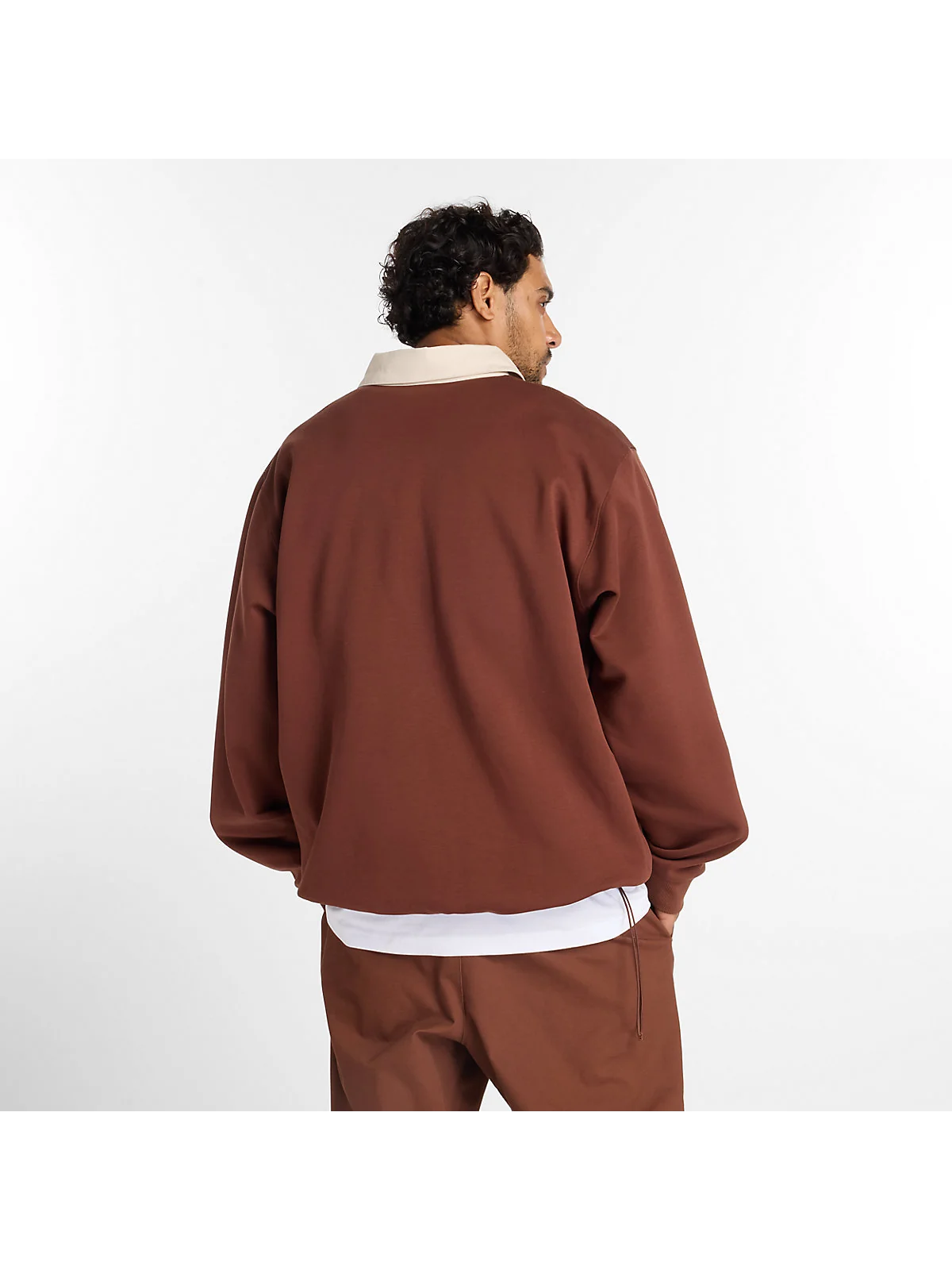 Рубашка регби New Balance Numeric Rugby коричневая — 3