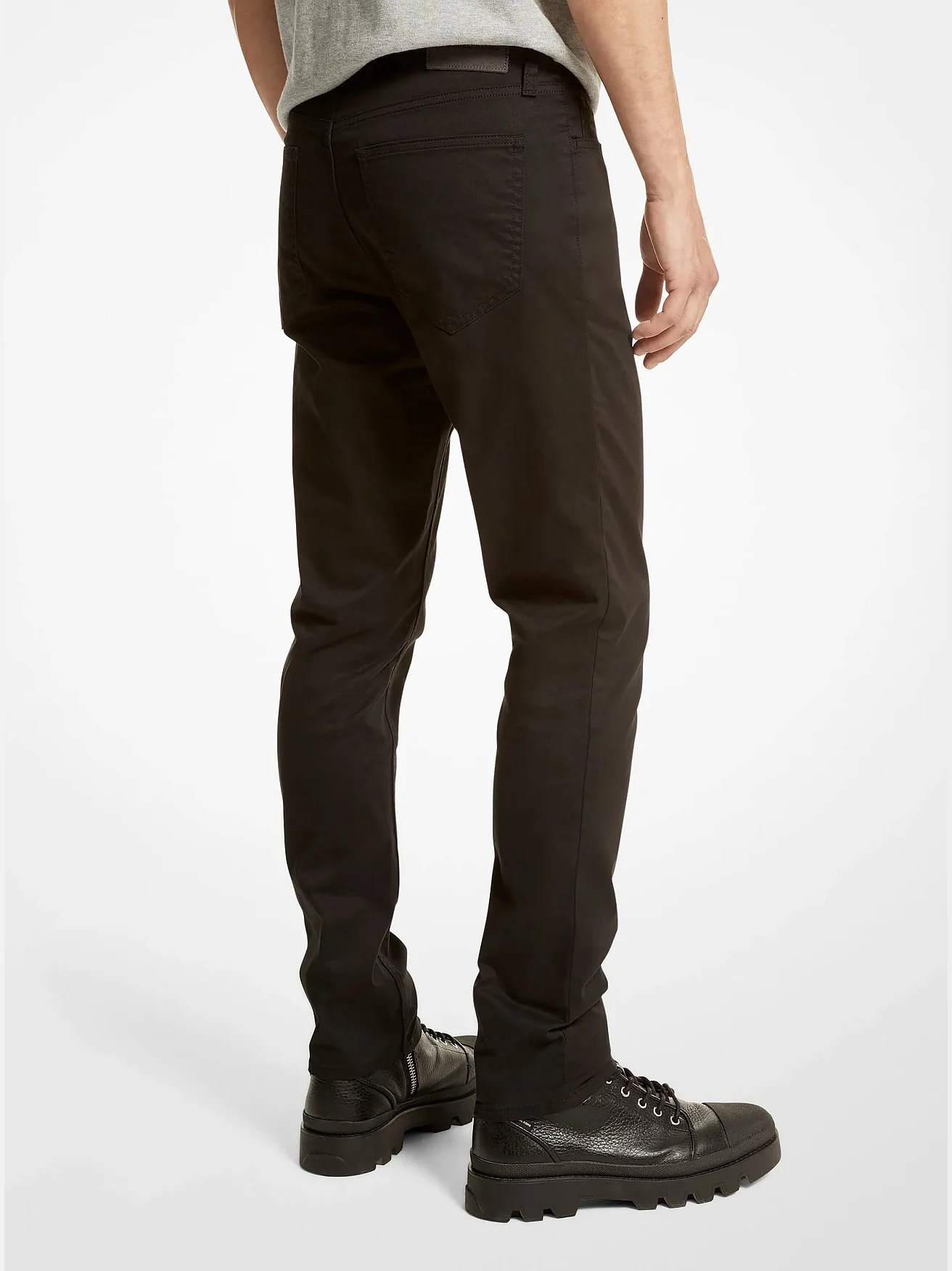Брюки Michael Kors Parker чёрные из эластичного твила — 2