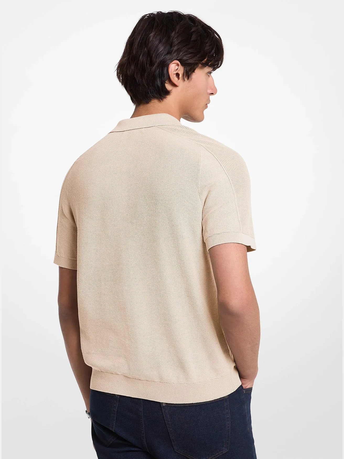 Хлопковая вязаная рубашка-поло Michael Kors — 2