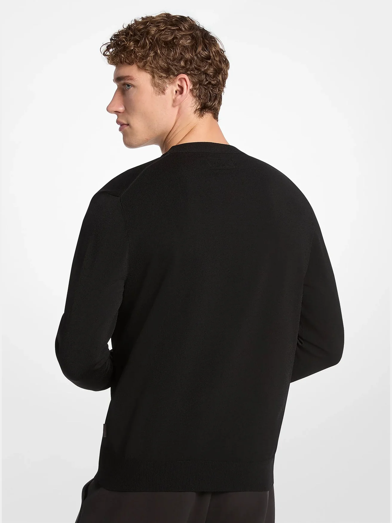 Джемпер Michael Kors Aspen чёрный с интарсией — 2