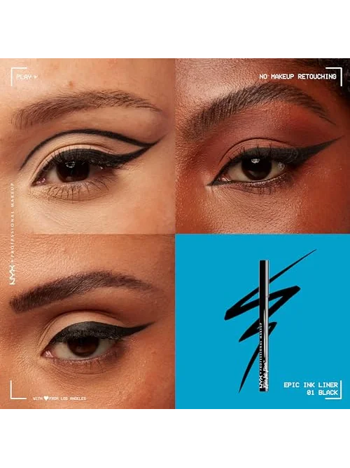 NYX PROFESSIONAL MAKEUP Epic Ink Liner подводка черная водостойкая — 3