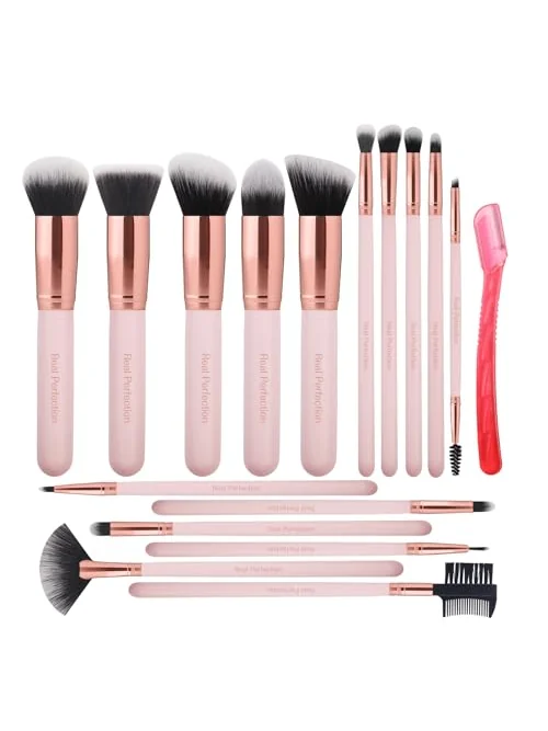 Набор кистей для макияжа 16 пр. Premium Synthetic Real Perfection с бритвой — изображение 1 из 6