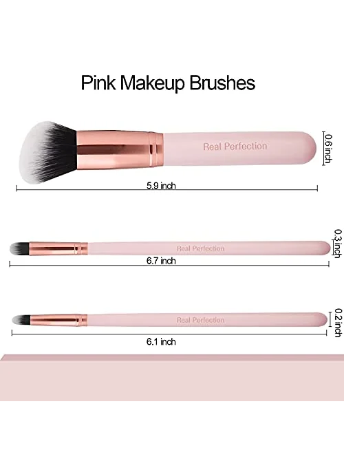 Набор кистей для макияжа 16 пр. Premium Synthetic Real Perfection с бритвой — изображение 6 из 6