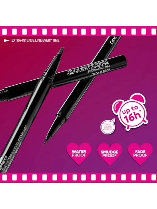 wet n wild Mega Last Breakup Proof — жидкая подводка для глаз, водостойкая — 2
