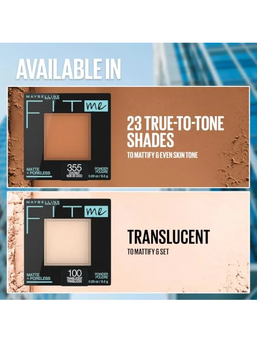 Maybelline Fit Me пудра компактная матирующая, 220 натуральный бежевый — 7