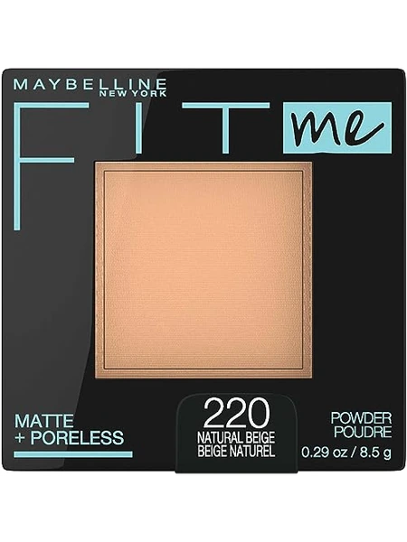 Maybelline Fit Me пудра компактная матирующая, 220 натуральный бежевый