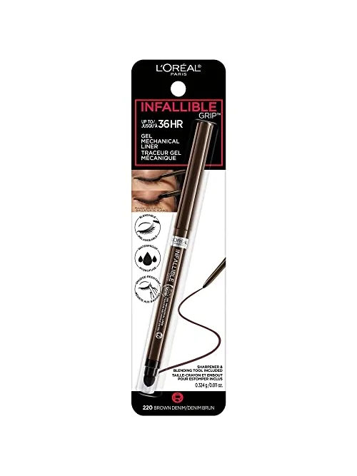 L'Oreal Paris Infallible Grip механический карандаш для глаз Brown Denim — 2