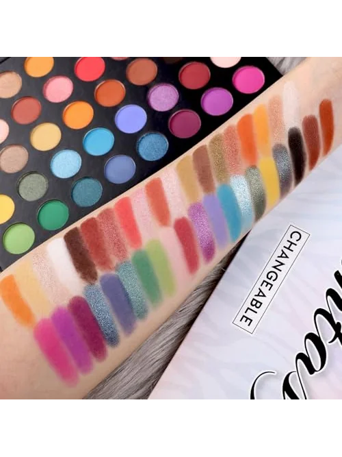 UCANBE палетка теней Colorful с матовыми и блестящими оттенками — изображение 3 из 7