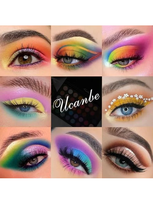 UCANBE палетка теней Colorful с матовыми и блестящими оттенками — изображение 5 из 7
