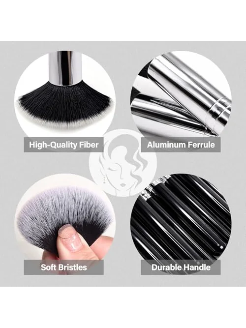 Mlemle Professional кисти для макияжа набор 25 шт — изображение 4 из 7