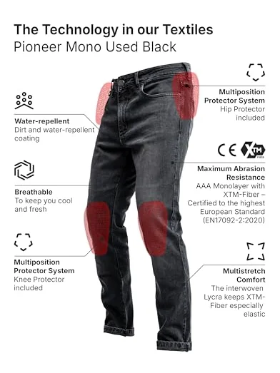 John Doe Pioneer Monolayer XTM мотоджинсы мужские с защитой, эластичные — изображение 6 из 6