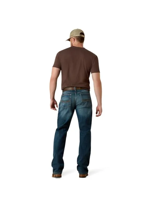 Ariat M4 мужские джинсы прямого кроя Low Rise Stretch Legacy Boot Cut — изображение 2 из 6, синий
